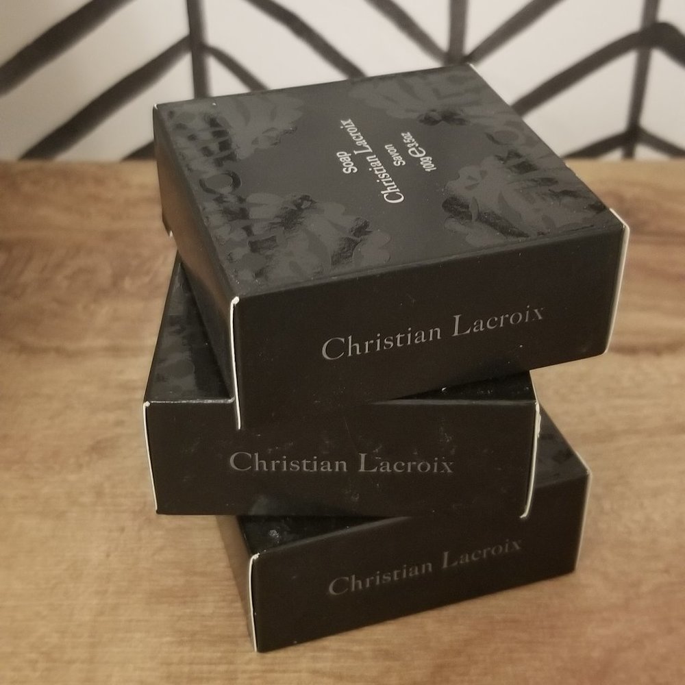 Christian Lacroix Bath Soaps in Black Paseo Packaging - 100g x 3 (three)
